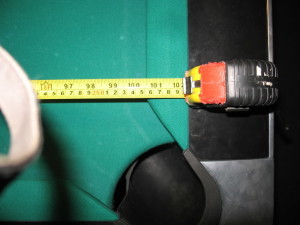 To determine pool table room sizes, measure your pool table play field.