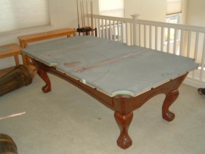 Proper pool table moving process in Merced California